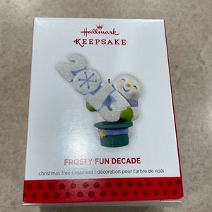 2013 Hallmark Keepsake Frosty Fun Decade Ornament NIB